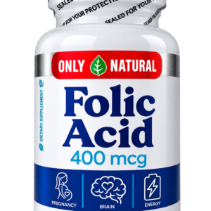 Ácido Fólico 250 tabletas (400mcg) Only Natural