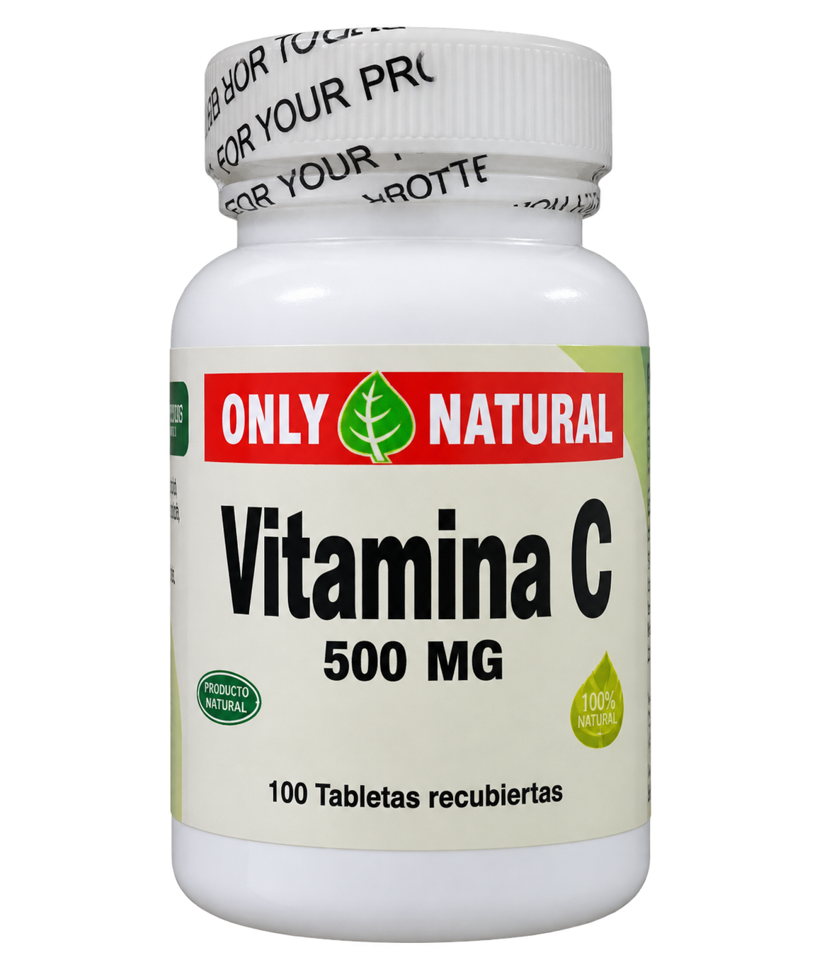 Vitamina C 100 Tabletas (500mg) Only Natural