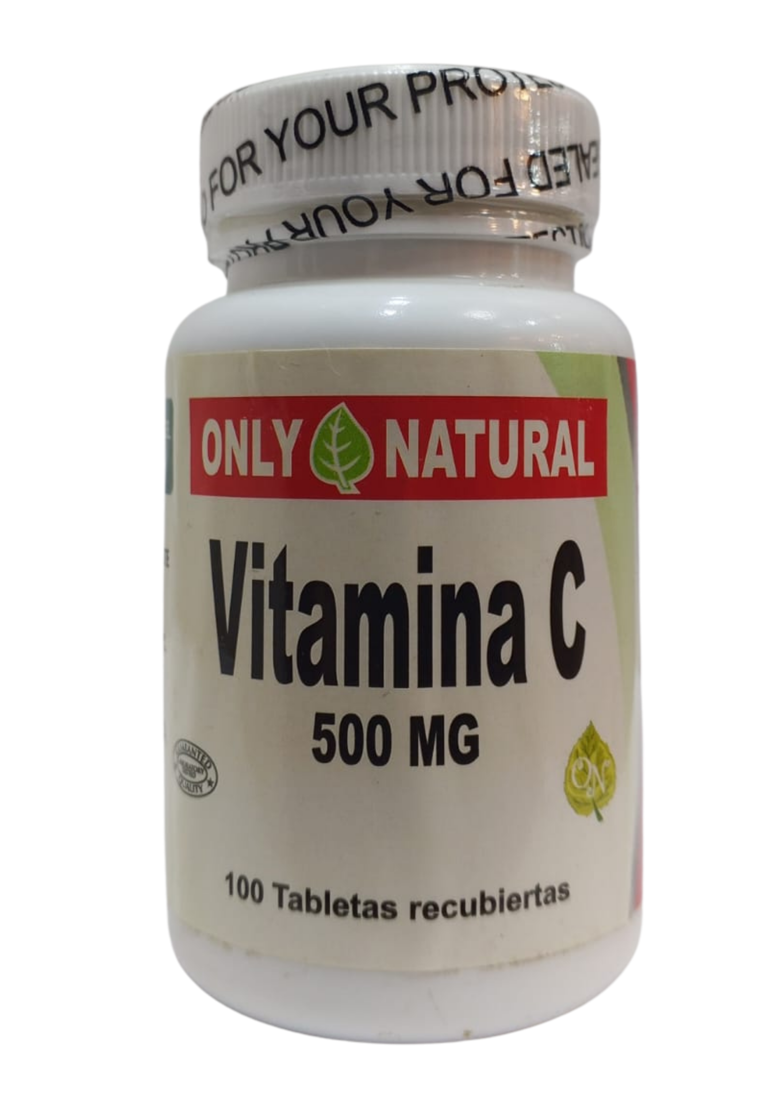 Vitamina C 100 Tabletas (500mg) Only Natural